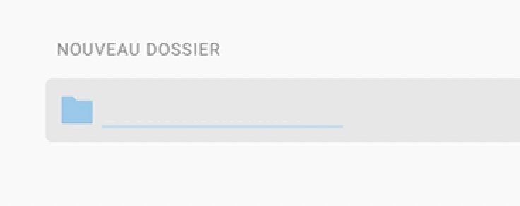 Champ de saisi de dossier